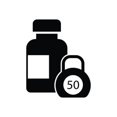 Sports nutrition icon design. isolated on white background. vector illustration