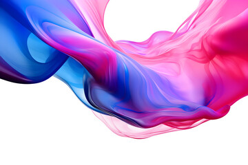 Obraz premium abstract watercolor splashes Paint splash, Abstract blue and pink paint watercolor splashes element for design, isolated on white and transparent background, ai generate