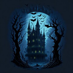 Halloween night background