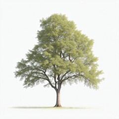 A tree on a plain white background