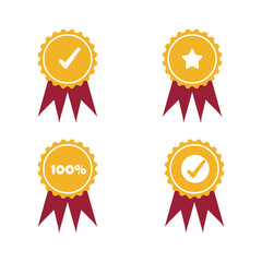 award label icon in gold color