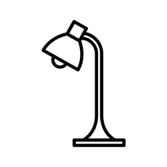 lamp icon, table lamp vector illustration
