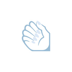 Obraz premium Nail Logo Vector