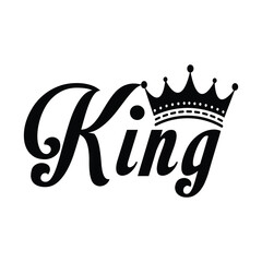 King typography t-shirt design. King Gift Card Vector. King vector design. King Icon, king icon vector. Icons Vector.