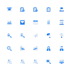 Research Monochrome 2d Icon. Editable stroke. Pixel Perfect at 32x32