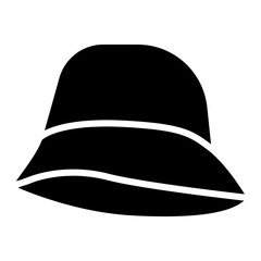bucket hat glyph icon