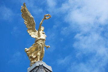 The Monument to Independence, also popularly known as El &Aacute;ngel de la Independencia, in Mexico City