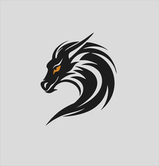 Dragon icon vector, filled flat sign, Symbol, logo illustration