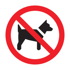 No dogs sign, Vector Illustration