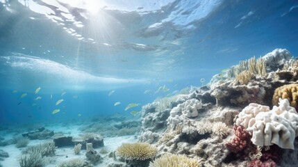 coral reef bleaching event generative ai