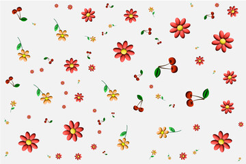 seamless pattern with flowers