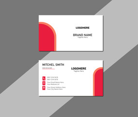 Creative Business card template design for corporate business, Professional Business card design. modern visiting card. modern design template for business presentation.