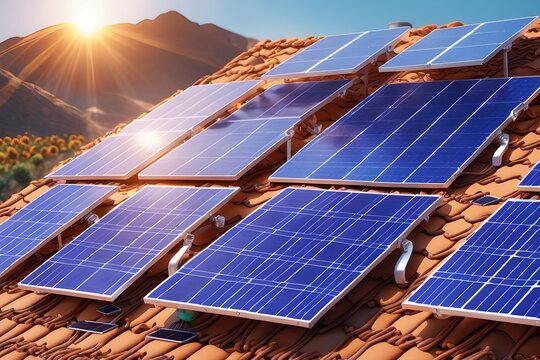 Solar panel using renewable power of solar energy