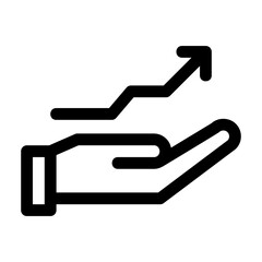 Growth Line Icon Vector