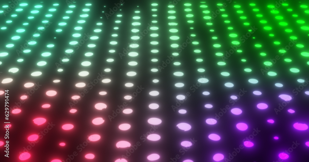 Poster abstract background of colorful flashing dots
