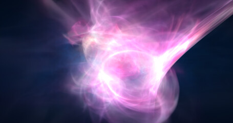 Abstract cosmic multi-colored transparent energy waves glowing background
