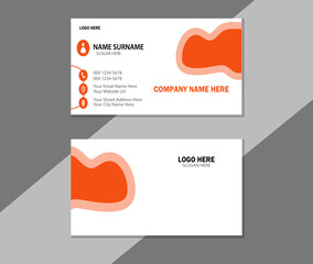 Professional Business card design.Creative Business card template design for corporate business. modern visiting card. modern design template for business presentation.