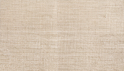 Beige linen fabric texture cloth, stitch seamless pattern closeup background, Tablecloth surface...