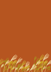 すすきのイラスト背景素材