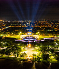 Fototapeta premium Hue Imperial Citadel, the ancient capital palace in everning, Hue city, Vietnam