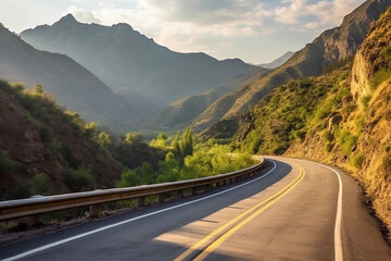 Road leading into the mountains