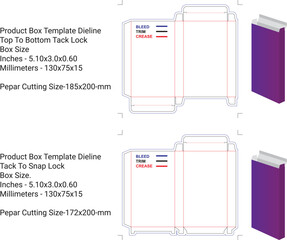 Product Box, Template, Dieline Box Design,  cardboard, box template, layout box, cosmetic box,