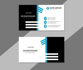 Business card design template. business card.  layout, business illustration. creative design. business card presentation. business card template.