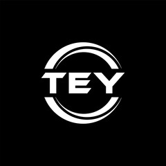 TEY Logo Design, Inspiration for a Unique Identity. Modern Elegance and Creative Design. Watermark Your Success with the Striking this Logo.