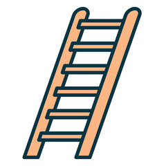 Ladder icon for climbing and construction tools