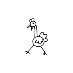 chicken cartoon vector 5