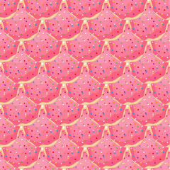 Pattern homemade cookie different taste in pastry biscuit