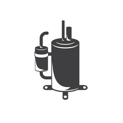 illustration of air conditioning compressor.