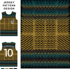 Abstract knitting concept vector jersey pattern template for printing or sublimation sports uniforms football volleyball basketball e-sports cycling and fishing Free Vector.