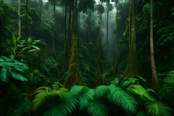 rain forest in the jungle