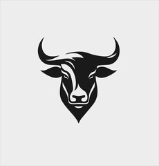 bull icon vector, filled flat sign, Symbol, logo illustration