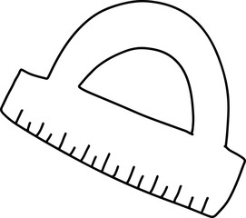 Doodle school element. Back to school kids coloring page knowledge education. School supplies