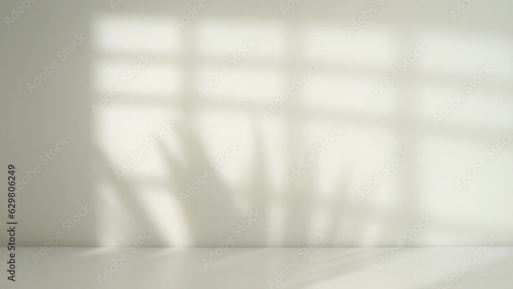 Poster empty room with window shadow