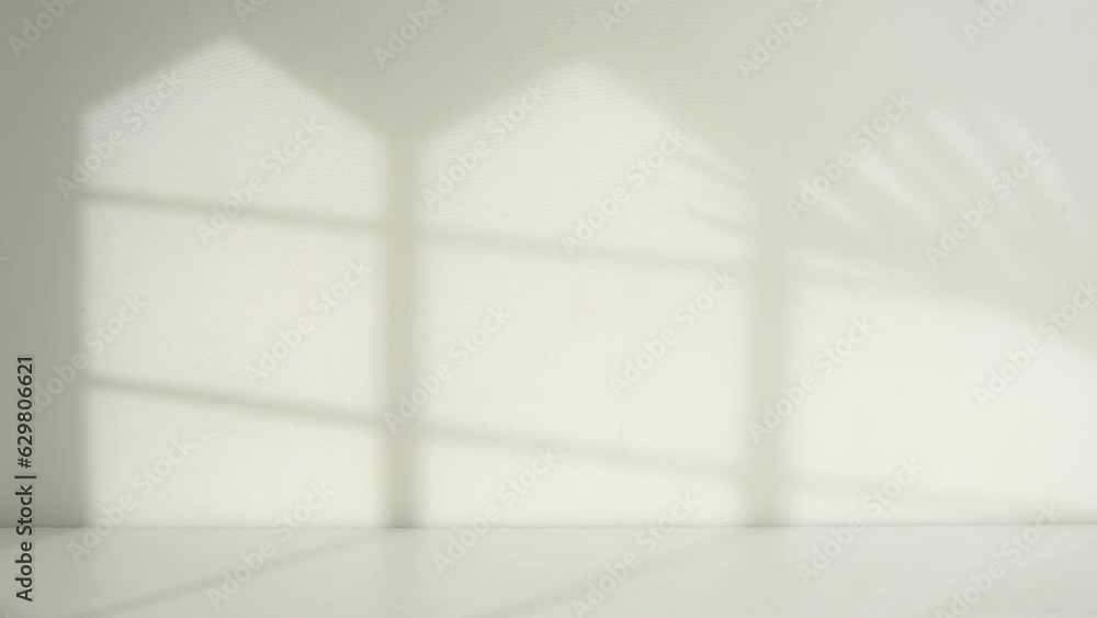 Aufkleber empty room with walls and window shadow