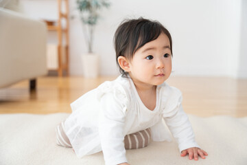 Fototapeta premium 生後9ヶ月の赤ちゃん