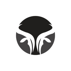 Buffalo Logo, Livestock Farm Animal Vector, Buffalo Head Design Simple Template Silhouette