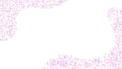 ピンク色のドット模様のフレームのベクター背景画像