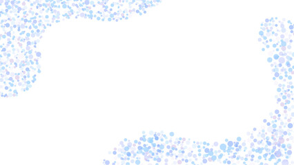 青いドット模様のフレームのベクター背景画像