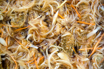 アジのマリネ　Marinated horse mackerel
