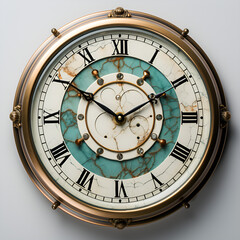 Vintage Roman Numeral Wall Clock