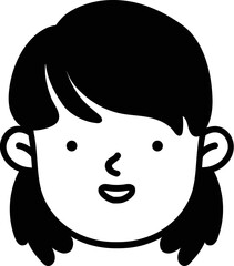 Handdrawn Woman Avatar Doodle 