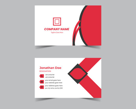 rad color business card, simple business card template
