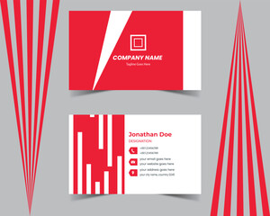 rad color business card, simple business card template
