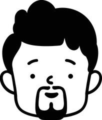 Handdrawn Man Avatar Doodle 