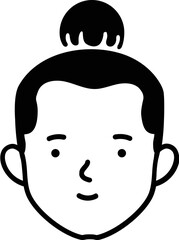 Handdrawn Man Avatar Doodle 