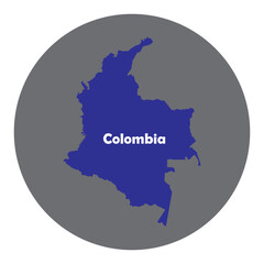 Colombia map icon